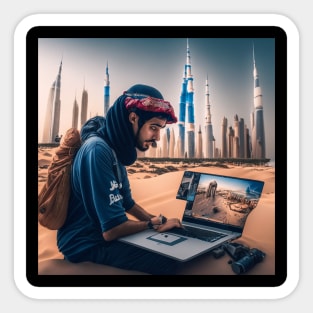 Content Creator in Dubai Sticker